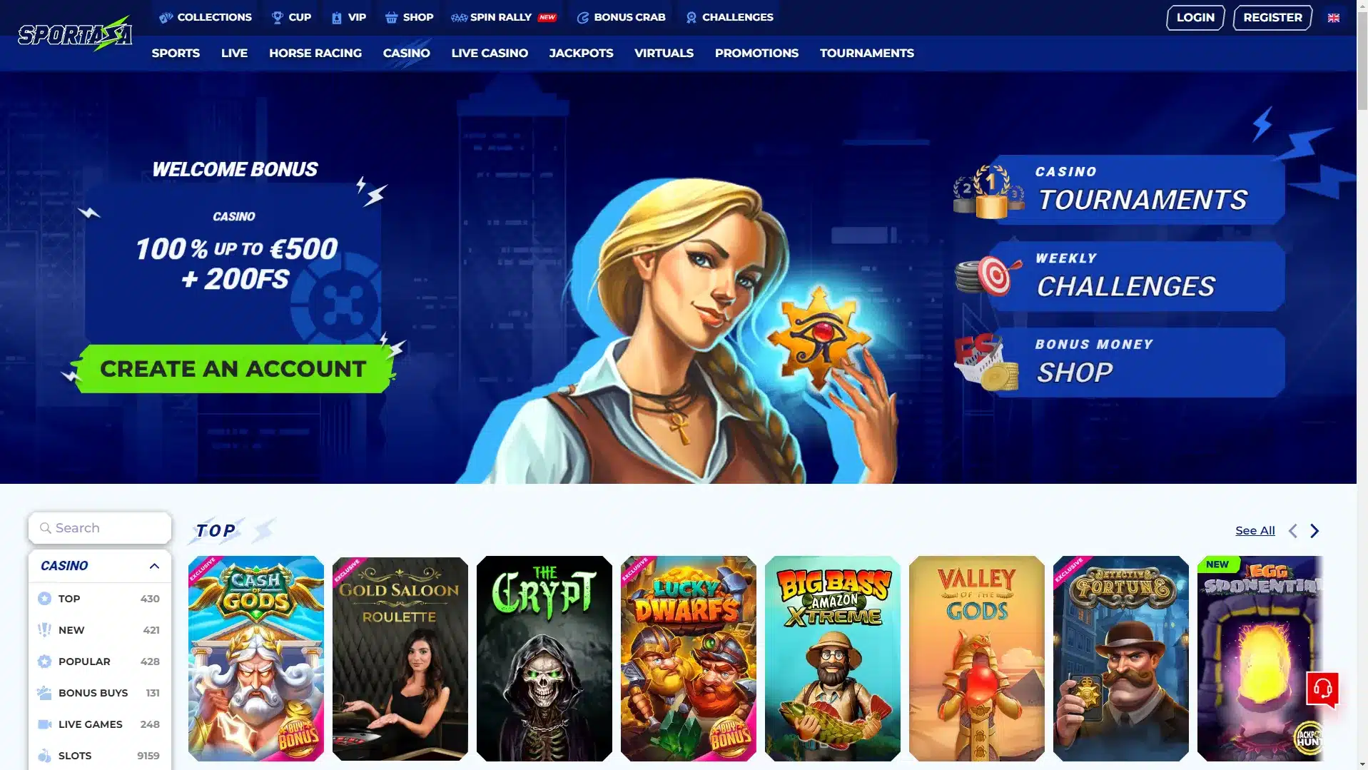Promotions and Bonuses at Sportaza Casino